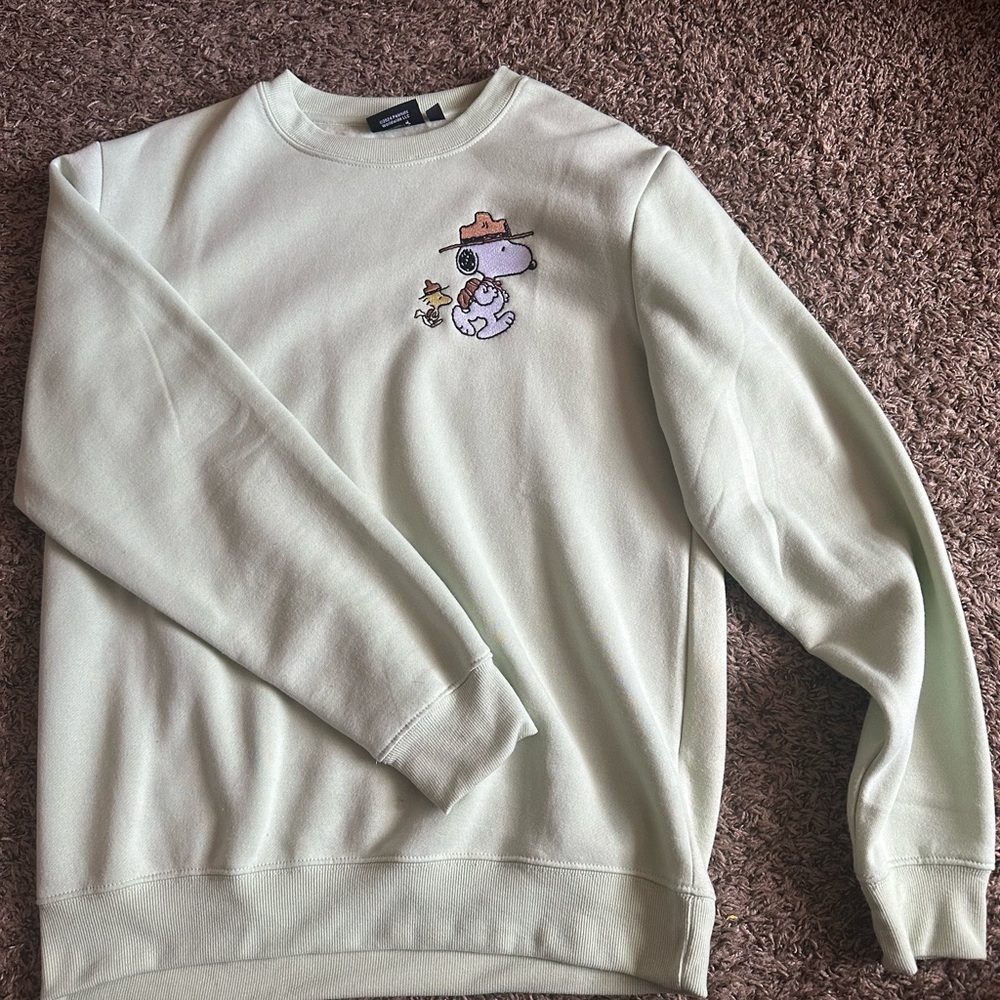 Light Green Snoopy Sweater